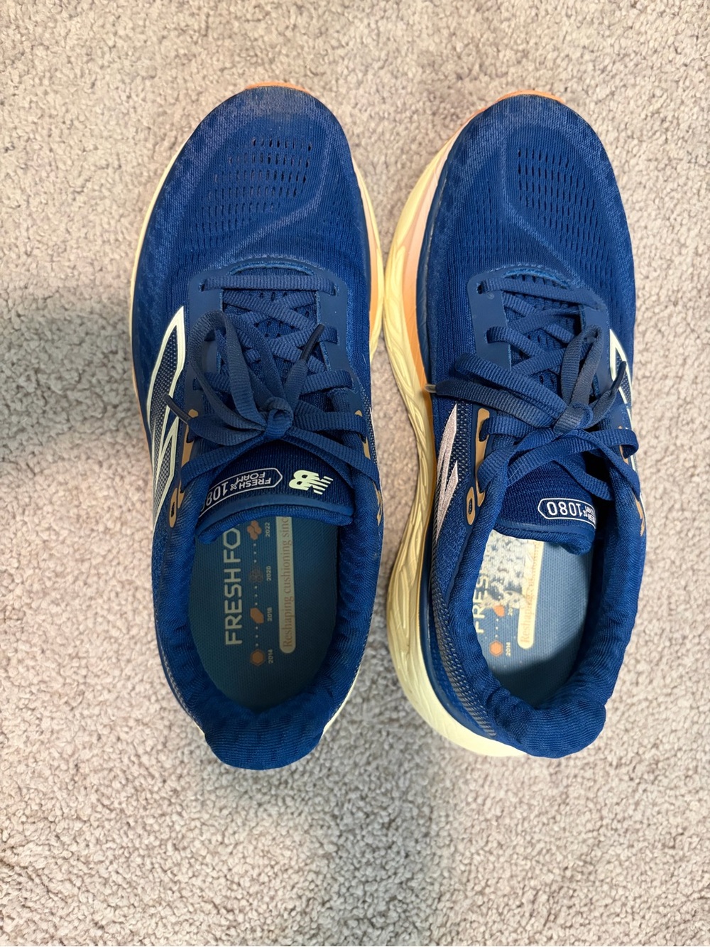 New Balance Women’s Fresh Foam x 1080 Blue Running Shoes Size 8.5
